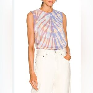 Fitted Muscle Tank in Sunset RAQUEL ALLEGRA size 3